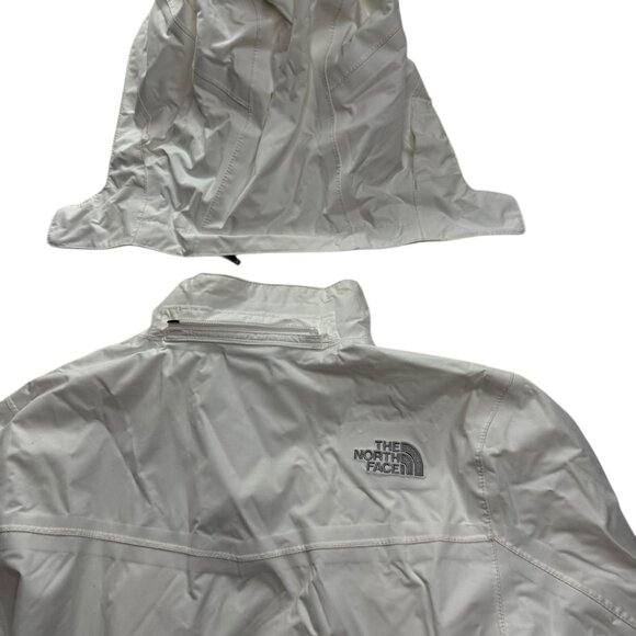 The North Face White Long Trench Coat Rain Jacket XS, Long, Detachable Hood - Picture 15 of 15
